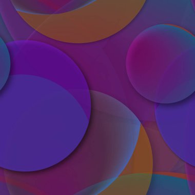 Çok renkli geometrik daire arka plan seamless modeli.