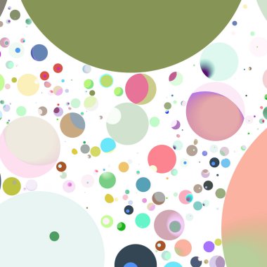 Çok renkli geometrik daire arka plan seamless modeli.