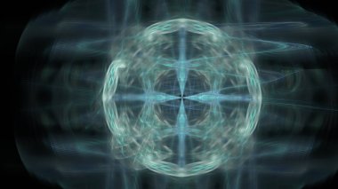 Fantezi kaotik renkli fraktal desen. Soyut Fraktal şekiller. 3D render resimde arka plan veya duvar kağıdı.