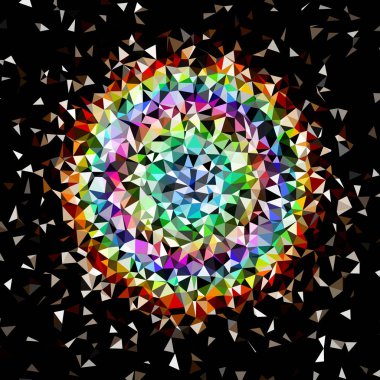 Arka plan çok renkli geometrik poligonal.