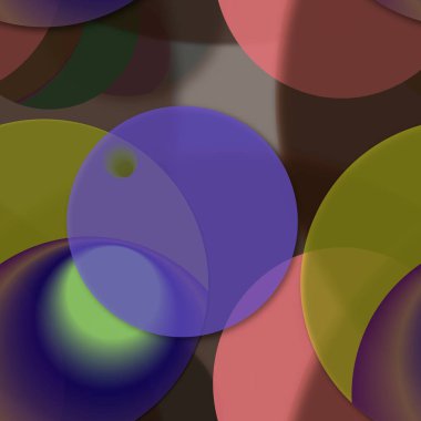 Çok renkli geometrik daire arka plan seamless modeli.