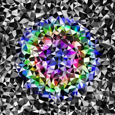 Arka plan çok renkli geometrik poligonal.