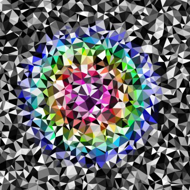 Arka plan çok renkli geometrik poligonal.