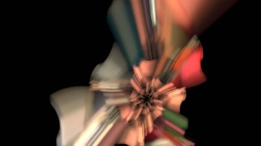 Fantezi kaotik renkli fraktal desen. Soyut Fraktal şekiller. 3D render resimde arka plan veya duvar kağıdı.