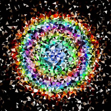 Arka plan çok renkli geometrik poligonal.
