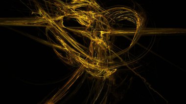 Fantezi kaotik renkli fraktal desen. Soyut Fraktal şekiller. 3D render resimde arka plan veya duvar kağıdı.