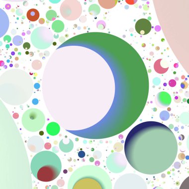 Çok renkli geometrik daire arka plan seamless modeli.