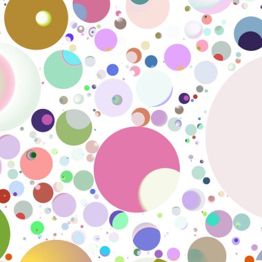 Çok renkli geometrik daire arka plan seamless modeli.