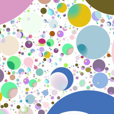 Çok renkli geometrik daire arka plan seamless modeli.