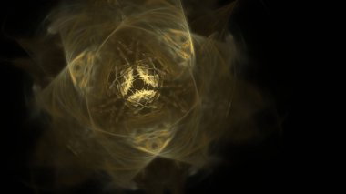 Fantezi kaotik renkli fraktal desen. Soyut Fraktal şekiller. 3D render resimde arka plan veya duvar kağıdı.