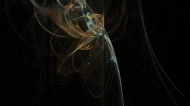 Fantezi kaotik renkli fraktal desen. Soyut Fraktal şekiller. 3D render resimde arka plan veya duvar kağıdı.