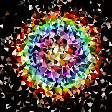 Arka plan çok renkli geometrik poligonal.