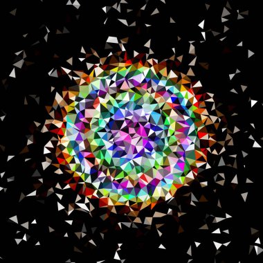 Arka plan çok renkli geometrik poligonal.