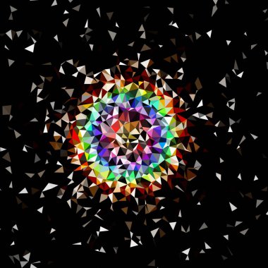 Arka plan çok renkli geometrik poligonal.
