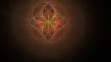 Fantezi kaotik renkli fraktal desen. Soyut Fraktal şekiller. 3D render resimde arka plan veya duvar kağıdı.