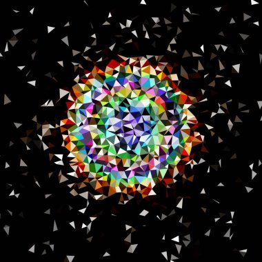 Arka plan çok renkli geometrik poligonal.