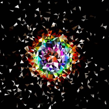 Arka plan çok renkli geometrik poligonal.