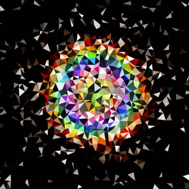 Arka plan çok renkli geometrik poligonal.