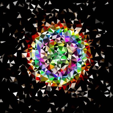 Arka plan çok renkli geometrik poligonal.