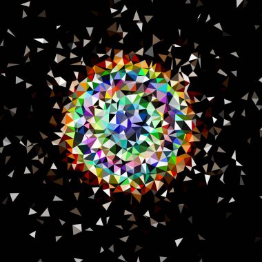 Arka plan çok renkli geometrik poligonal.