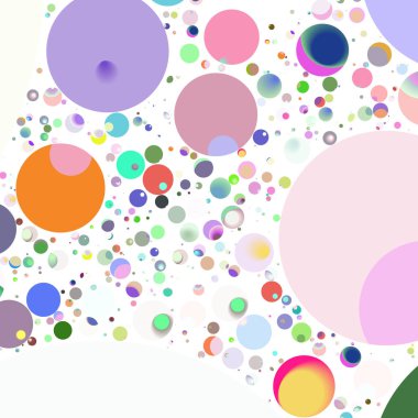 Çok renkli geometrik daire arka plan seamless modeli.