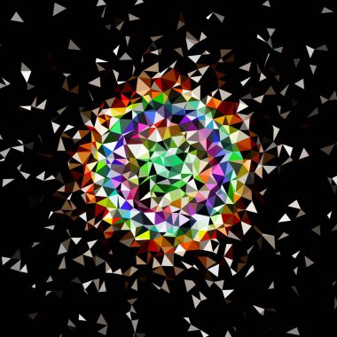 Arka plan çok renkli geometrik poligonal.