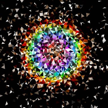 Arka plan çok renkli geometrik poligonal.