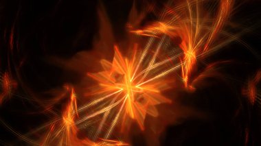 Fantezi kaotik renkli fraktal desen. Soyut Fraktal şekiller. 3D render resimde arka plan veya duvar kağıdı.