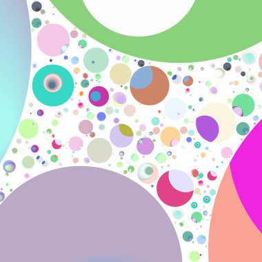Çok renkli geometrik daire arka plan seamless modeli.