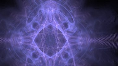 Fantezi kaotik renkli fraktal desen. Soyut Fraktal şekiller. 3D render resimde arka plan veya duvar kağıdı.