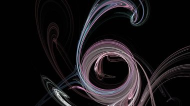 Fantezi kaotik renkli fraktal desen. Soyut Fraktal şekiller. 3D render resimde arka plan veya duvar kağıdı.