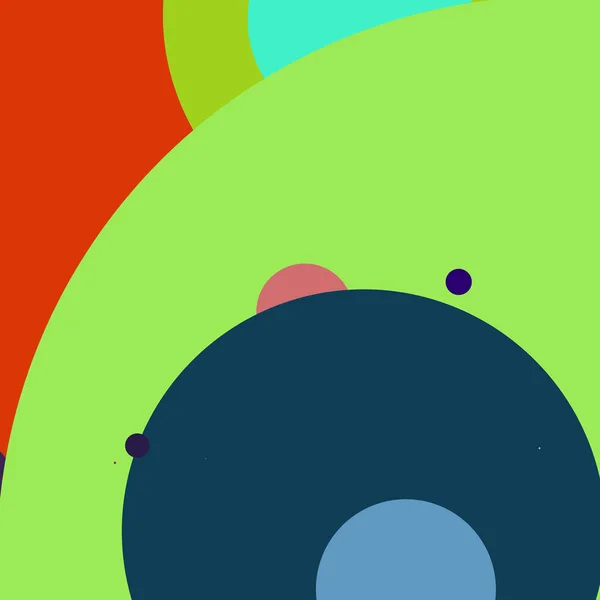 円の幾何学的な美しい抽象的な背景の多色の柄 — ストック写真