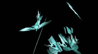 Fantezi kaotik renkli fraktal desen. Soyut Fraktal şekiller. 3D render resimde arka plan veya duvar kağıdı.