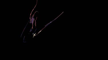 Fantezi kaotik renkli fraktal desen. Soyut Fraktal şekiller. 3D render resimde arka plan veya duvar kağıdı.