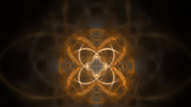 Fantezi kaotik renkli fraktal desen. Soyut Fraktal şekiller. 3D render resimde arka plan veya duvar kağıdı.