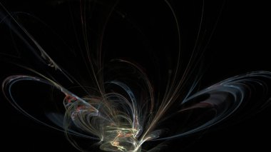 Fantezi kaotik renkli fraktal desen. Soyut Fraktal şekiller. 3D render resimde arka plan veya duvar kağıdı.