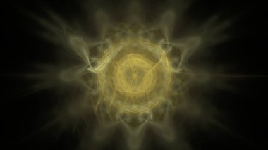 Fantezi kaotik renkli fraktal desen. Soyut Fraktal şekiller. 3D render resimde arka plan veya duvar kağıdı.