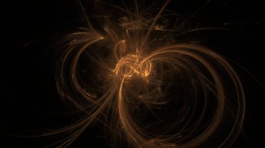 Fantezi kaotik renkli fraktal desen. Soyut Fraktal şekiller. 3D render resimde arka plan veya duvar kağıdı.