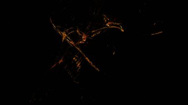 Fantezi kaotik renkli fraktal desen. Soyut Fraktal şekiller. 3D render resimde arka plan veya duvar kağıdı.