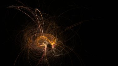 Fantezi kaotik renkli fraktal desen. Soyut Fraktal şekiller. 3D render resimde arka plan veya duvar kağıdı.