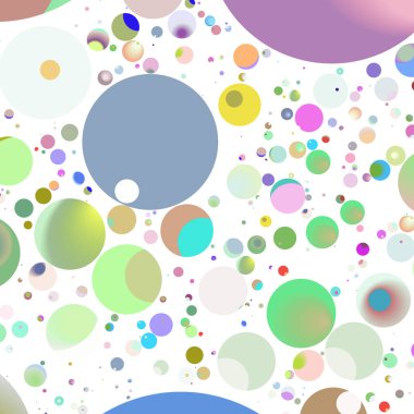 Çok renkli geometrik daire arka plan seamless modeli.