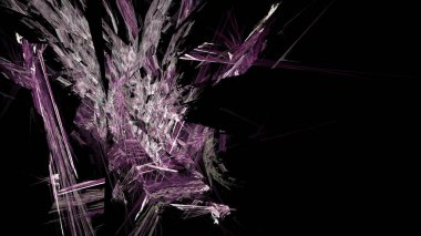 Fantezi kaotik renkli fraktal desen. Soyut Fraktal şekiller. 3D render resimde arka plan veya duvar kağıdı.