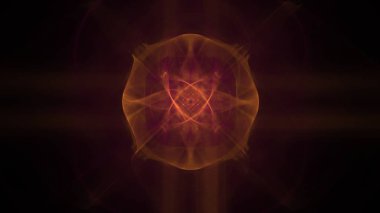 Fantezi kaotik renkli fraktal desen. Soyut Fraktal şekiller. 3D render resimde arka plan veya duvar kağıdı.