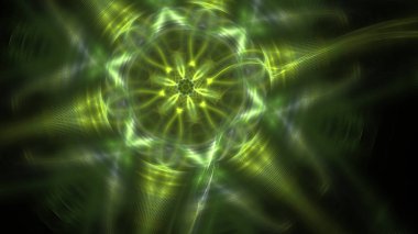 Fantezi kaotik renkli fraktal desen. Soyut Fraktal şekiller. 3D render resimde arka plan veya duvar kağıdı.