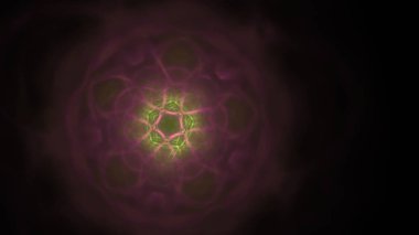 Fantezi kaotik renkli fraktal desen. Soyut Fraktal şekiller. 3D render resimde arka plan veya duvar kağıdı.