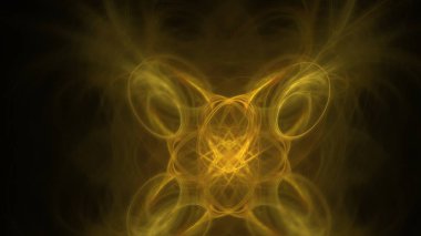 Fantezi kaotik renkli fraktal desen. Soyut Fraktal şekiller. 3D render resimde arka plan veya duvar kağıdı.