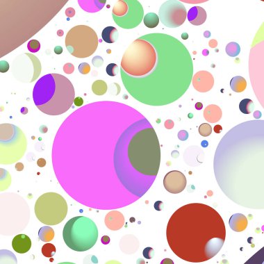 Çok renkli geometrik daire arka plan seamless modeli.