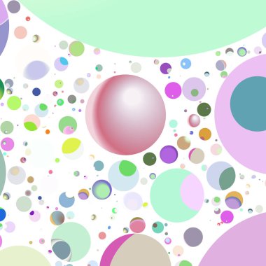 Çok renkli geometrik daire arka plan seamless modeli.