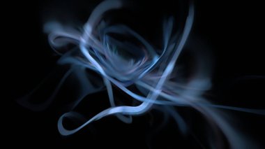 Fantezi kaotik renkli fraktal desen. Soyut Fraktal şekiller. 3D render resimde arka plan veya duvar kağıdı.