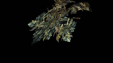 Fantezi kaotik renkli fraktal desen. Soyut Fraktal şekiller. 3D render resimde arka plan veya duvar kağıdı.